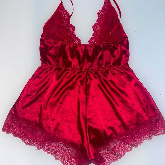SHEIN Other - Red Rose Lace Lingerie One Piece